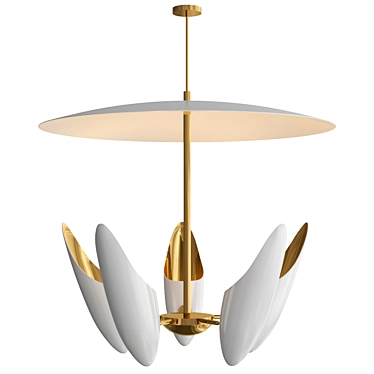 Elegant Renato Chandelier by Romatti 3D model image 1 