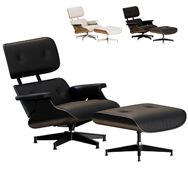 Luxury Eames Lounge Set Available 3D model image 1 