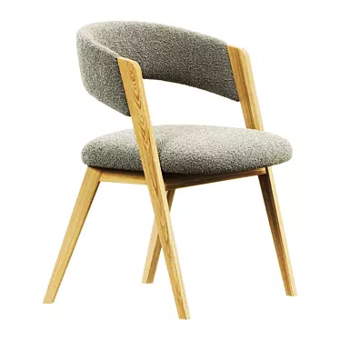 Sleek Kaya Dining Chair 3D model image 1 