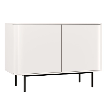 Modern Scandinavian style sideboard, 1060mm 3D model image 1 