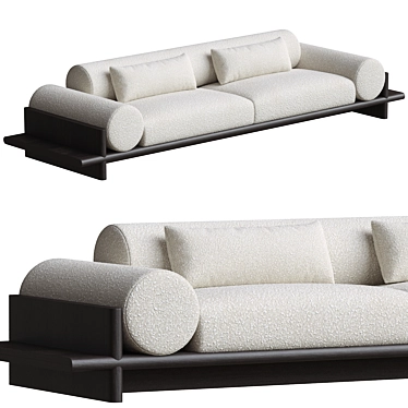 Elegant Wade Sofa by Dolmen 3D model image 1 