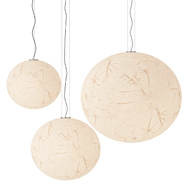 Minimalist Moonglow Pendant Light 3D model image 1 