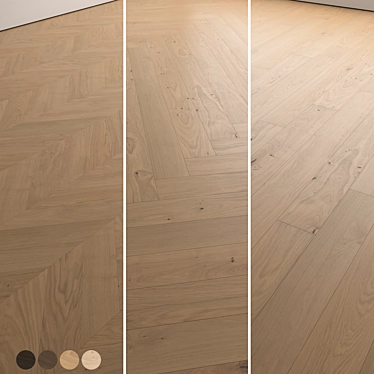 Premium Wood Flooring 3D Model 3D model image 1 