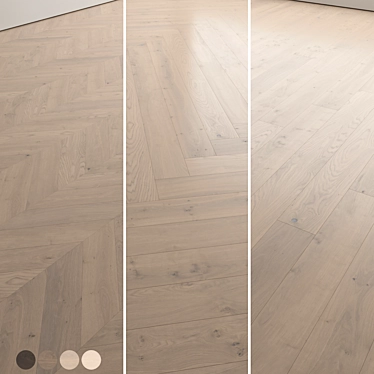 Wood Floor Set - 4 Colors 3D model image 1 