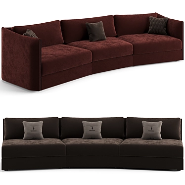 Luxury Trussardi Maryl Sofa 3D model image 1 