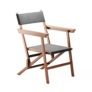 Folding Linen Chair by Zara Home 3D model image 1 