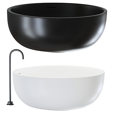 Circolo Freestanding Round Stone Bath 1350mm