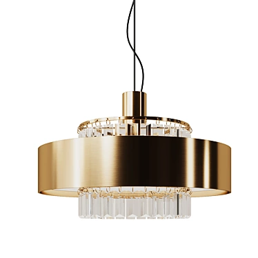 Luxury Opera Suspension Light Fixture 3D model image 1 