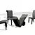 Italian Sebastien Table: 100*220 cm Rectangular 3D model small image 1