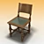 Vintage German Zargenstuhle Chair 3D model small image 1