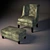 Elegant Comfort Armchair 3D model small image 1