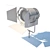 Sleek Soffit with Adjustable Shades 3D model small image 1