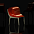 Sculpted Plastic Chair by Frederico 3D model small image 1