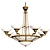 Elegant Leaf Chandelier 3D model small image 1