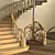 Wooden Textured Ladder 3D model small image 1