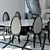 Elegant Dining Set ReDeco 3D model small image 1