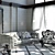Zanaboni 3-Piece Living Set 3D model small image 1