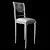 Modern Bar Stool: Sleek Design 3D model small image 1