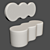 Modern Hallway Ottoman 3D model small image 1