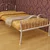 Modern Steel Bed 3D model small image 1