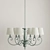 Elegant Belgian Pendant Light 3D model small image 1