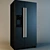 Bosch KAN 58A55 Fridge: Sleek & Spacious 3D model small image 1