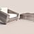 Elevate your space with Ipe Cavalli's Cupe Chair and Stool 3D model small image 1