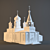 Elegant Church Model for Decor 3D model small image 1