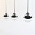 Galactica Pendant Light: Elegant and Sleek 3D model small image 1