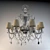 Miami Designer Chandelier 3D model small image 1