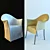 Elegant Textured Lord Yo Chair 3D model small image 1