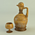 Ceramic Pitcher & Glass Set 3D model small image 1