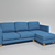 Cozy KARLSTAD Sofa Set 3D model small image 1