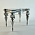 Rugged Forged Iron Table 3D model small image 1