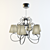 Elegant Italian Hanging Lamp 3D model small image 1