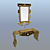 Art Deco Console and Mirror Set 3D model small image 1