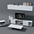 IKEA Living Room Furniture Set 3D model small image 1