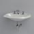 Vintage-contoured Jacob Delafon Portrait Sink 3D model small image 1