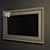 Elegant Wide Frame Mirror 3D model small image 1