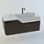 Modern Wash Basin Set 3D model small image 1