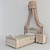 Happy Night Baby Bed - Curved Frame and Iron 3D model small image 1
