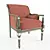 Volpi 0850: Modern Armchair for Ultimate Comfort. 3D model small image 1