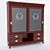 Elegant Maria Silva Library Set 3D model small image 1