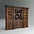 Elegant Florenta Antique Brown Maple Sideboard 3D model small image 1