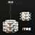 Modern Minimalist Itre Trace Pendant and Wall Lamp 3D model small image 1