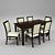  Halmar SYLWEK 1 Chair & ERNEST 160\200 Table 3D model small image 1