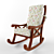 Cousins Nieri Rocking Chair 3D model small image 1