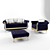 Elegant Fratelli Furniture Collection 3D model small image 1