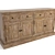 Rustic Oak Wood Sideboard | Curations Limited 3D model small image 1