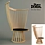 Tom Dixon Fan Chair - Natural Elegance 3D model small image 1